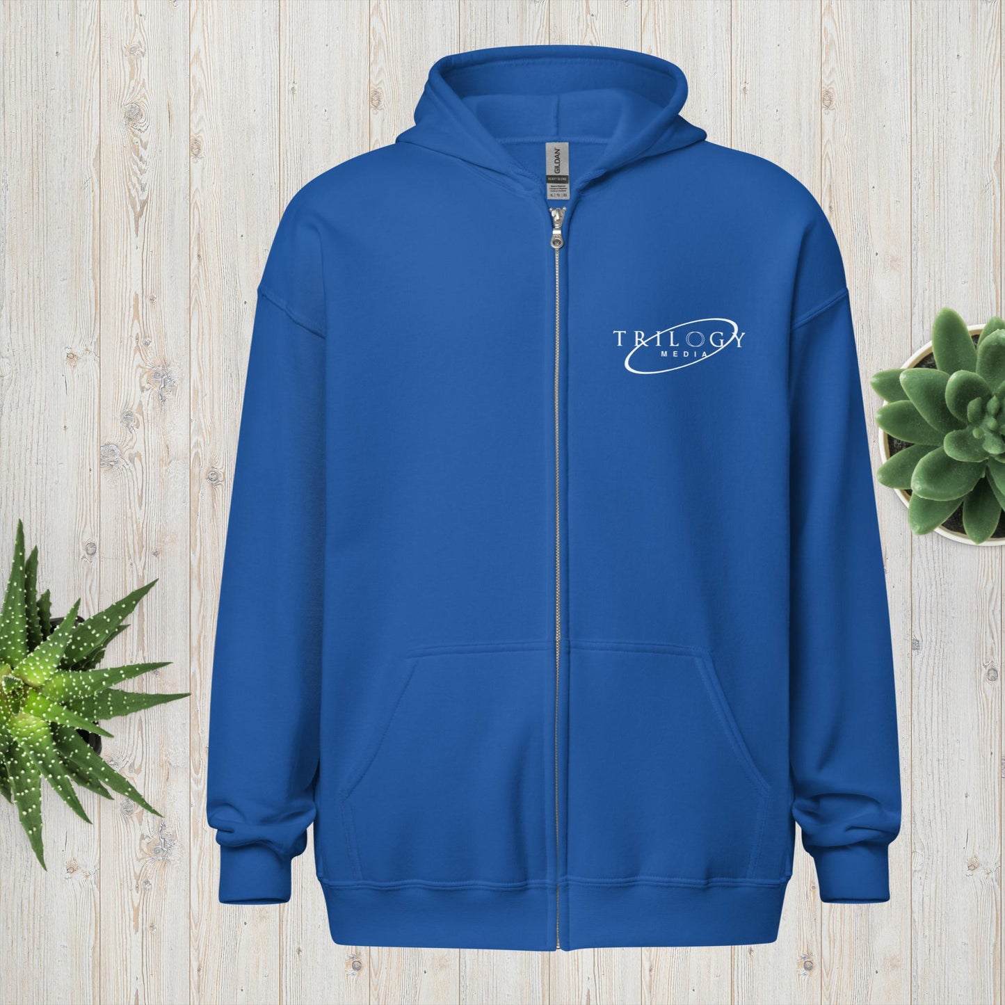 Trilogy Media Logo | Zip Up Hoodie