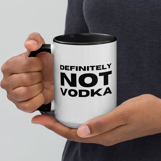 Definitely Not Vodka | Mug with Color Inside