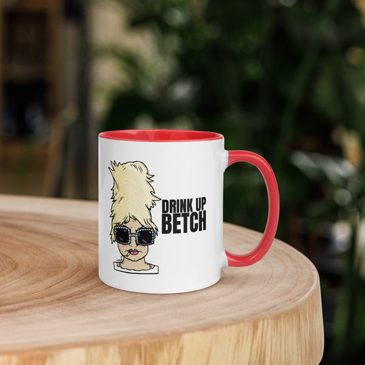 Diana Diagonal "Drink Up Betch" | Mug with Color Inside