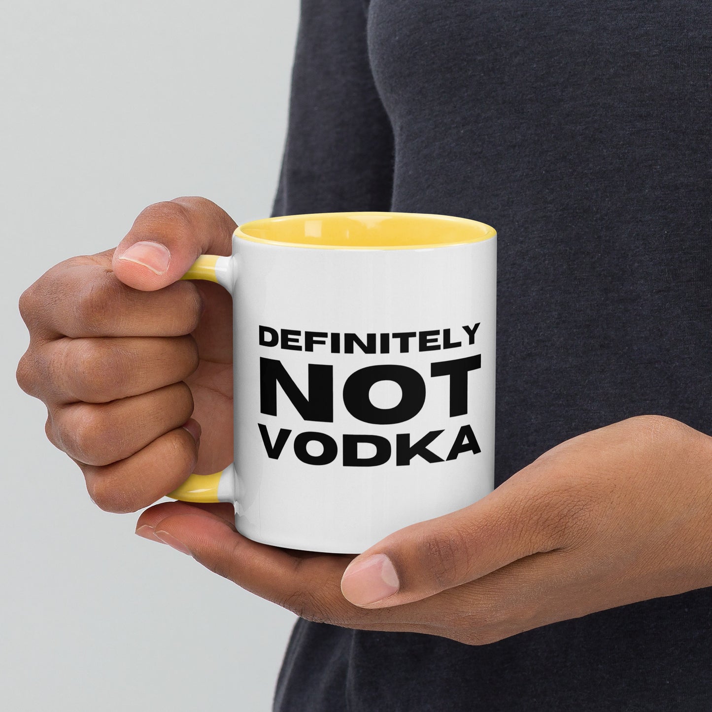 Definitely Not Vodka | Mug with Color Inside