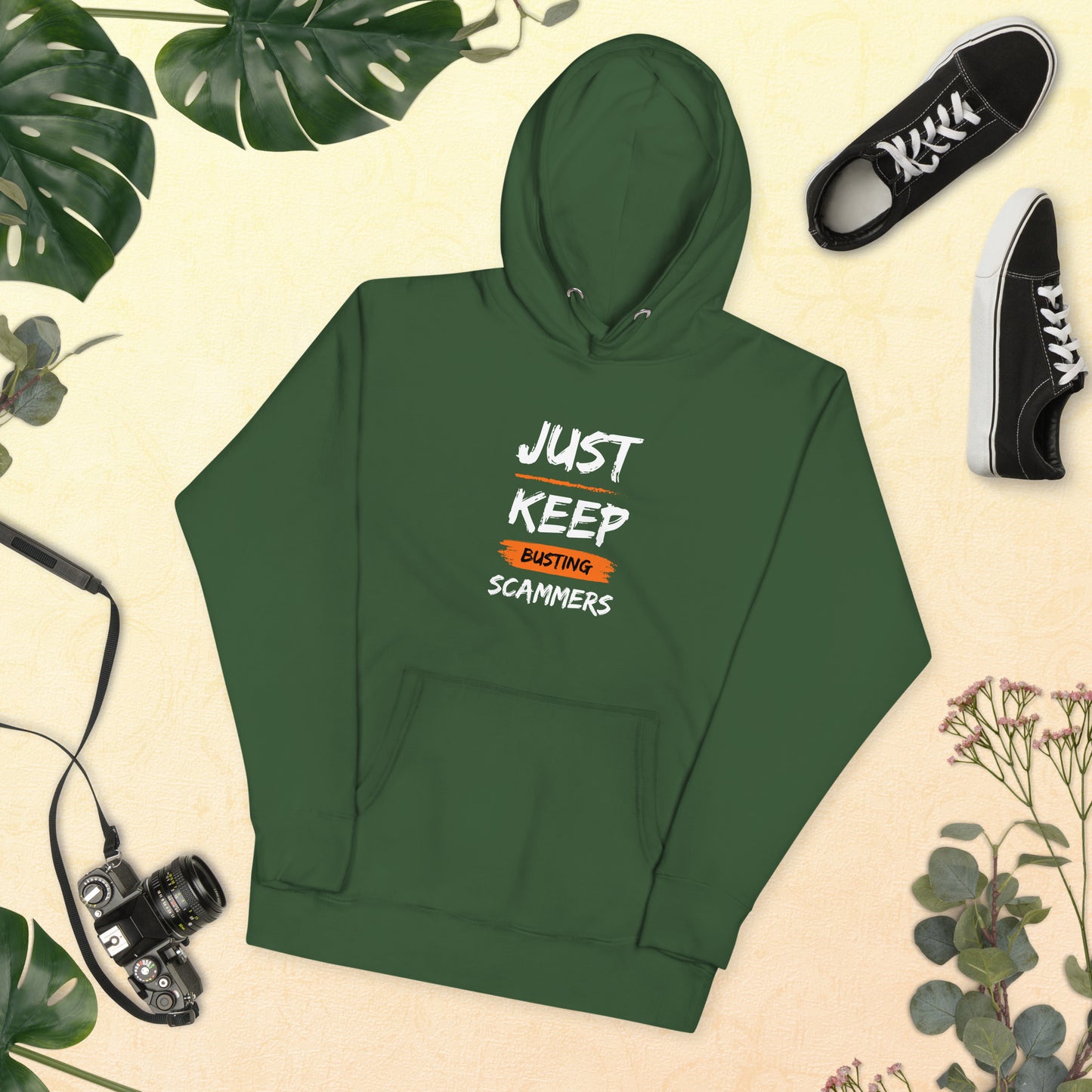 JUST KEEP BUSTING SCAMMERS | Unisex Hoodie