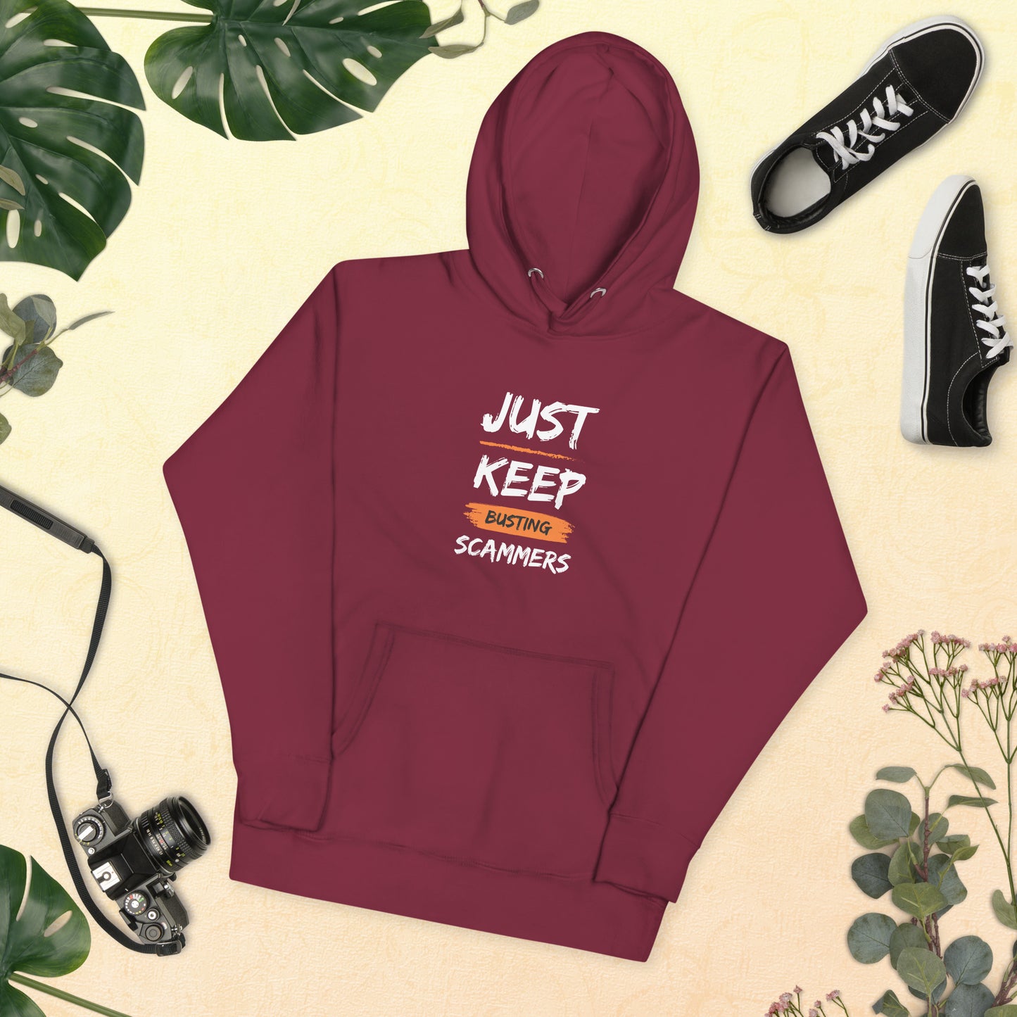 JUST KEEP BUSTING SCAMMERS | Unisex Hoodie
