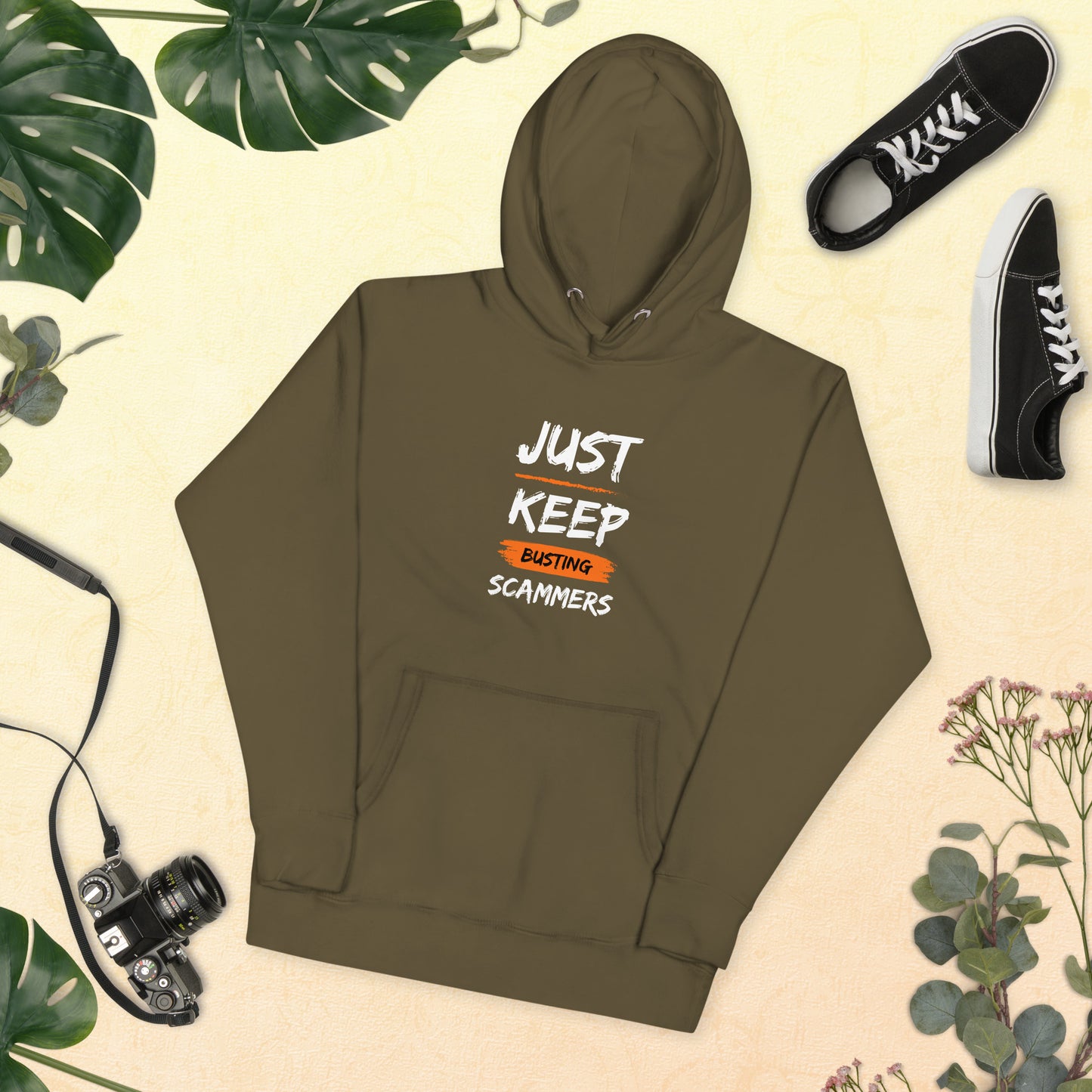 JUST KEEP BUSTING SCAMMERS | Unisex Hoodie