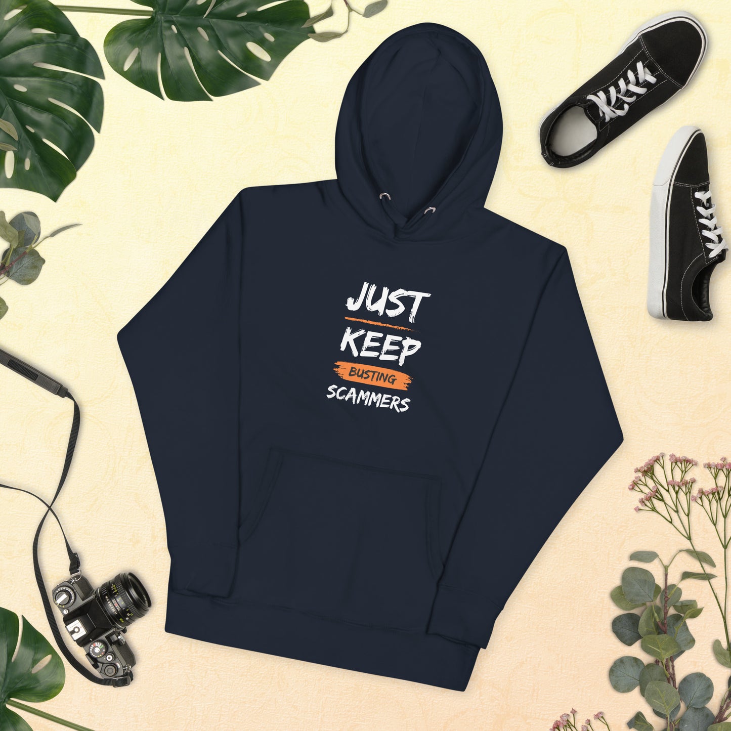 JUST KEEP BUSTING SCAMMERS | Unisex Hoodie