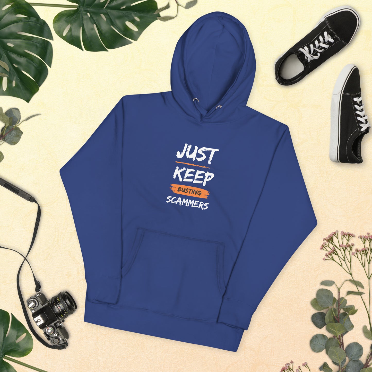 JUST KEEP BUSTING SCAMMERS | Unisex Hoodie