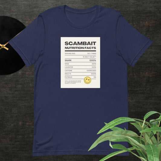 SCAMBAIT NUTRITION FACTS | Unisex t-shirt
