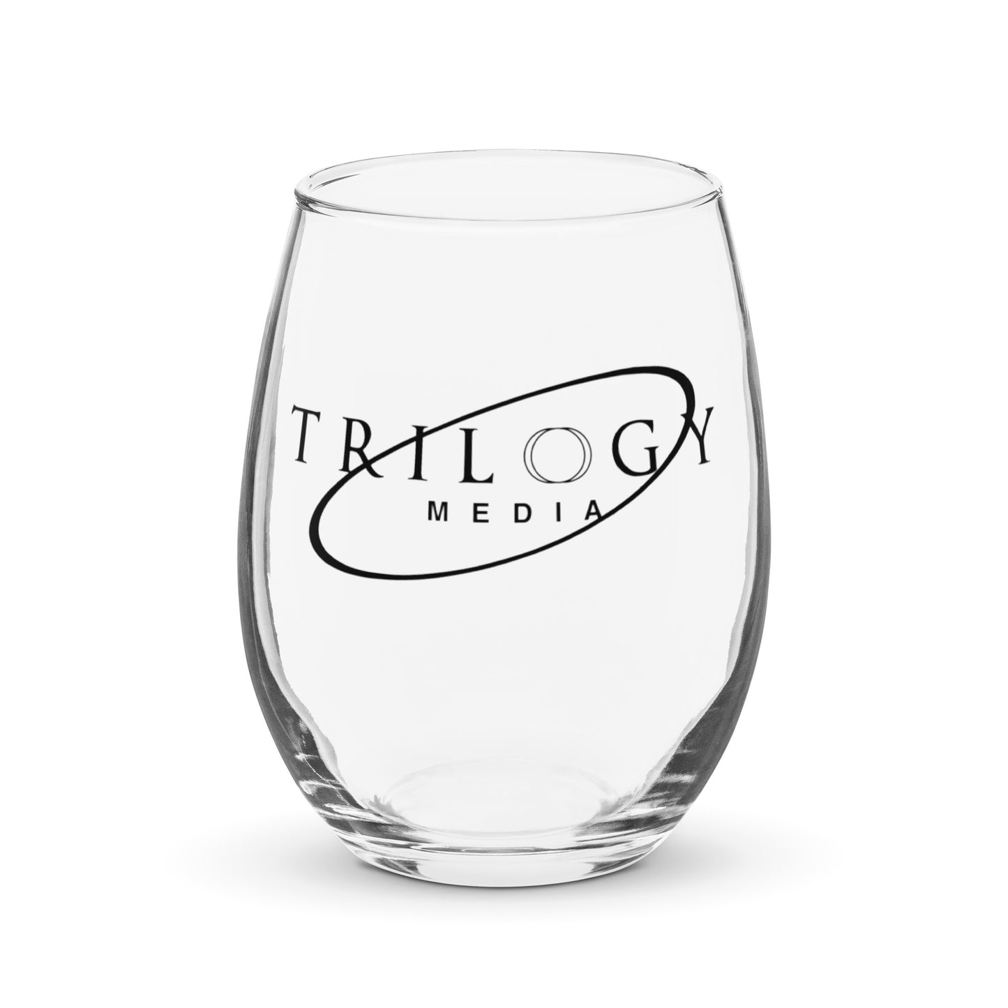 TRILOGY MEDIA LOGO | Stemless wine glass
