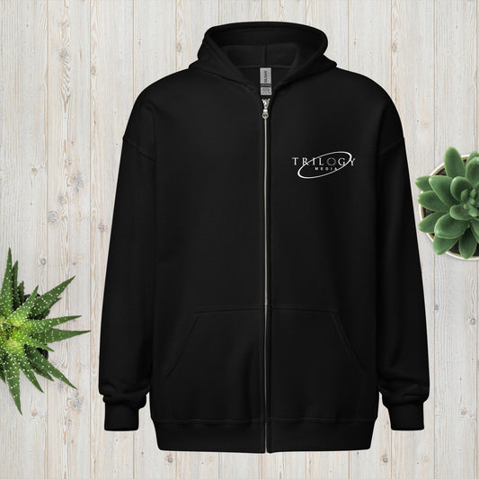 Trilogy Media Logo | Zip Up Hoodie