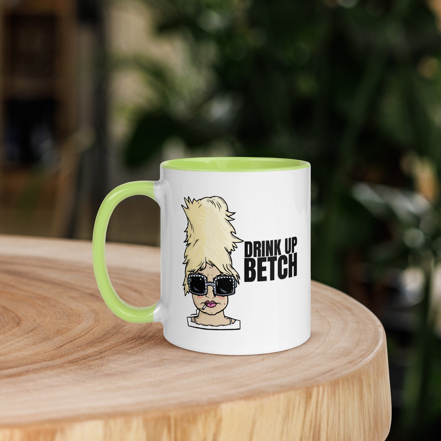 Diana Diagonal "Drink Up Betch" | Mug with Color Inside