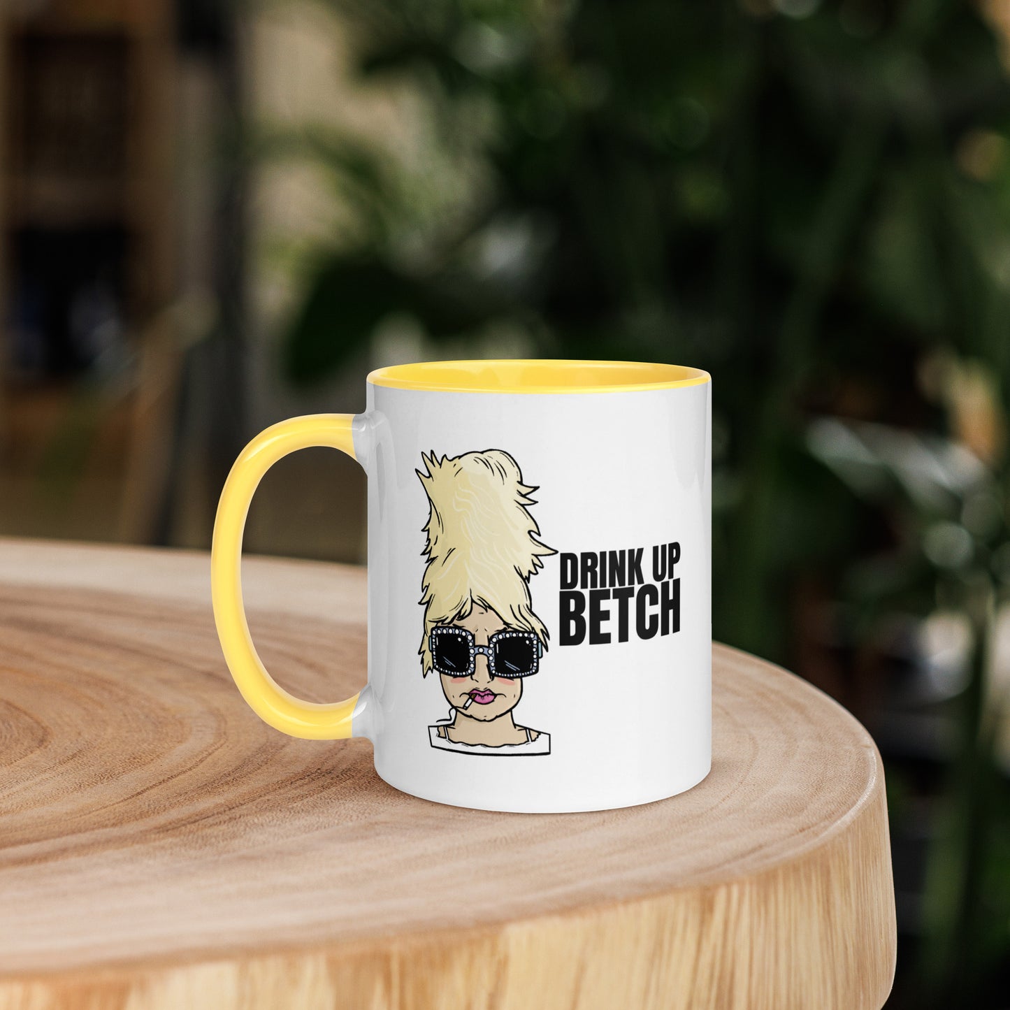 Diana Diagonal "Drink Up Betch" | Mug with Color Inside