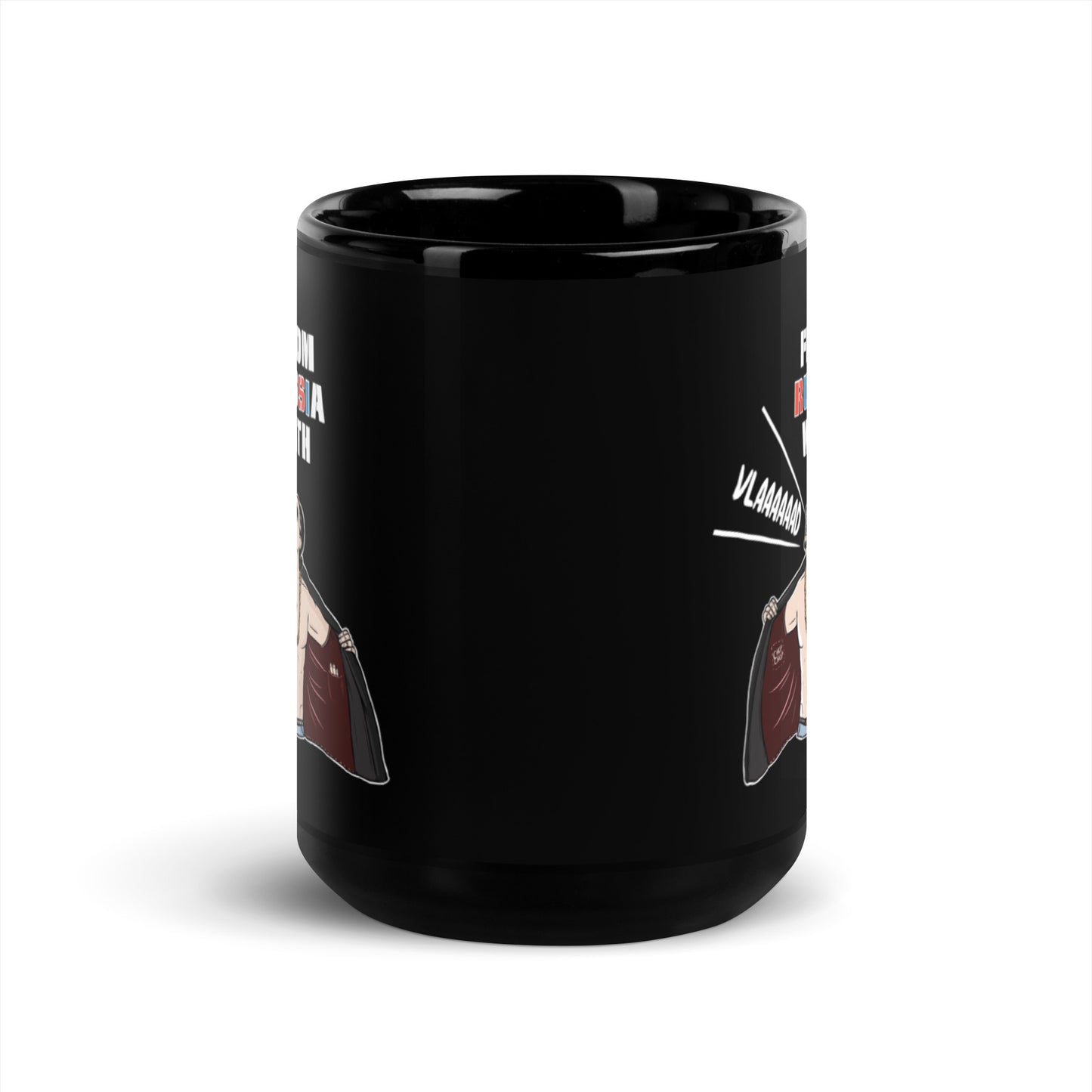 From Russian with VLAD | Black Glossy Mug